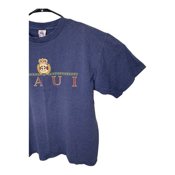 Vintage 90s Single Stitch Maui Hawaii T Shirt Large Miller Made in USA - Picture 6 of 11